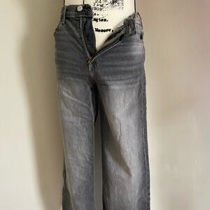 H&M Wide Leg/Jambe Large High Waist/Taille Haute Gray Jeans